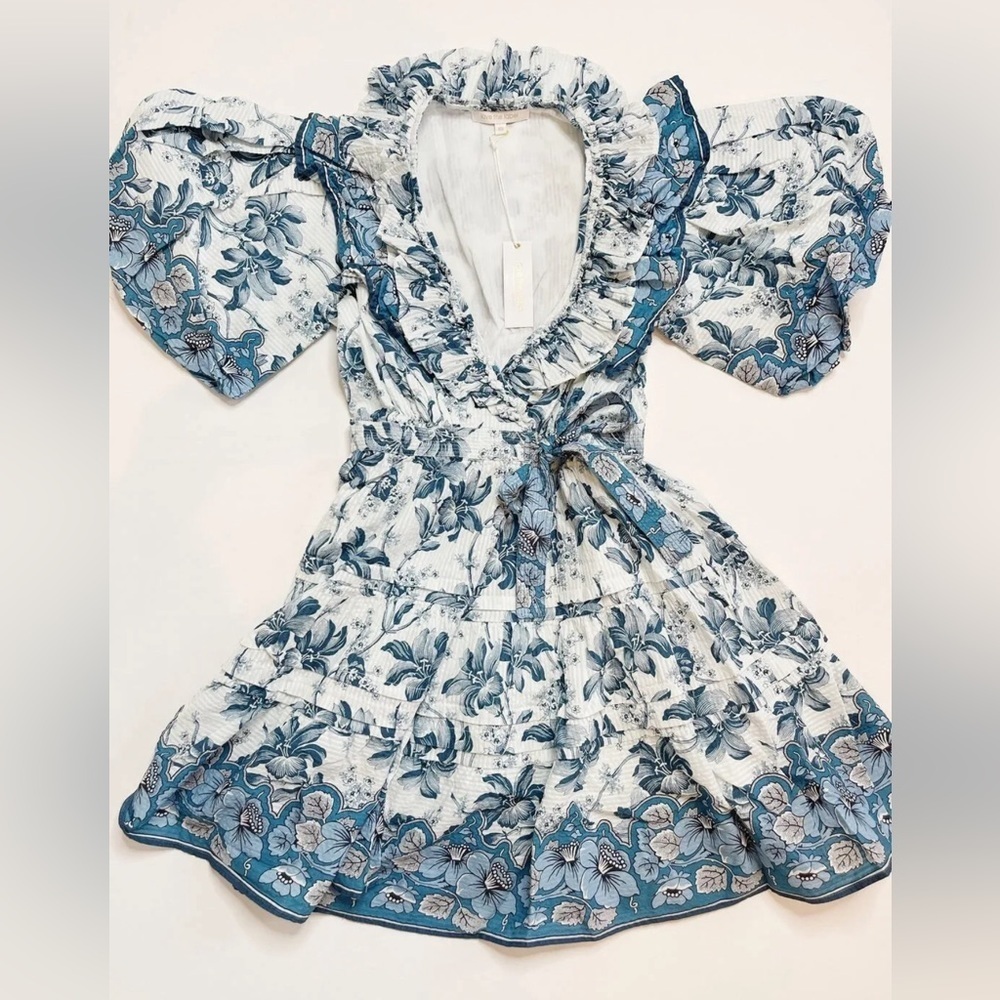 Love The Label REMY DRESS- BERYL BLUE Size S - Picture 3 of 5